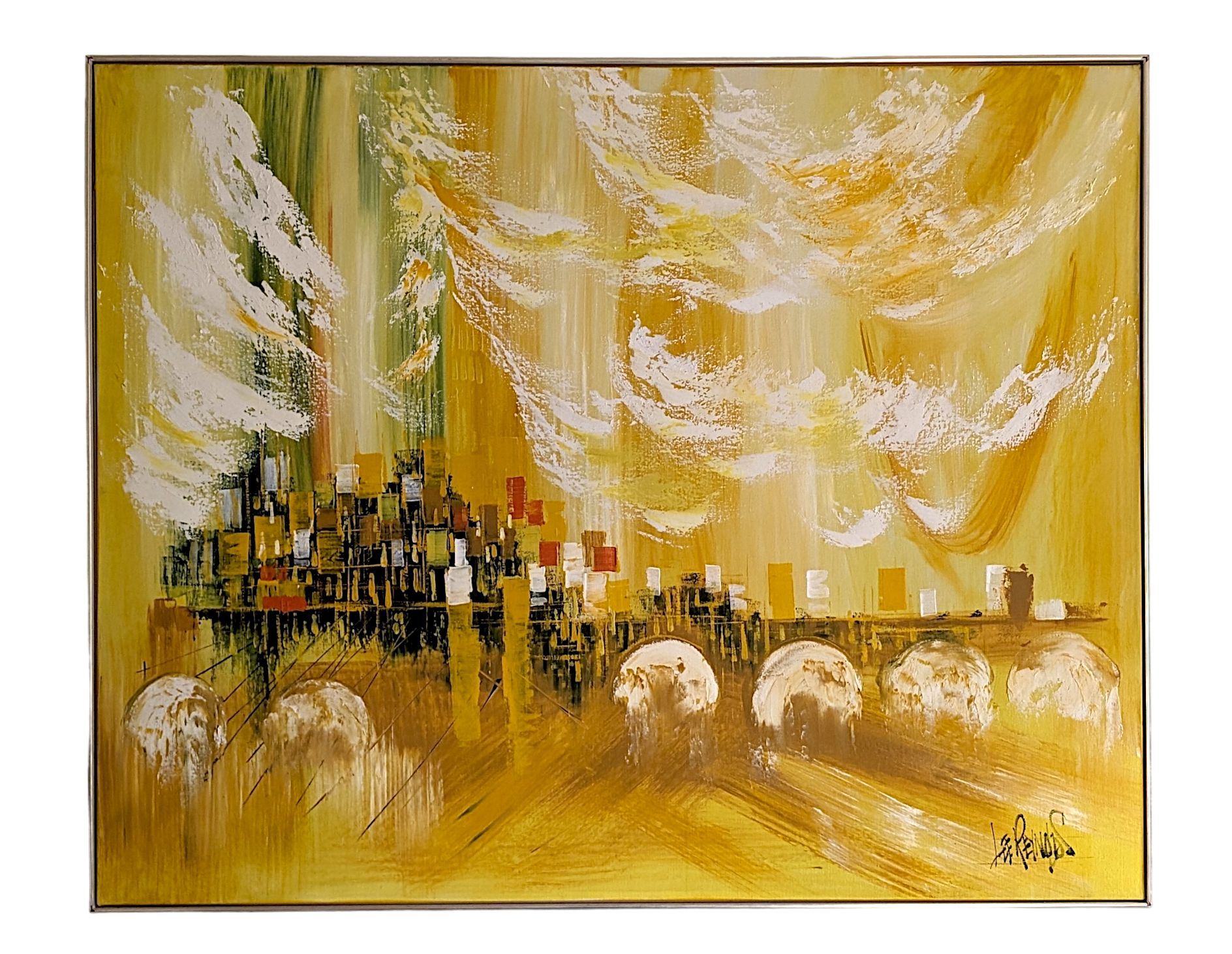Cityscape Painting by Lee Reynolds | Loft of Ledgers