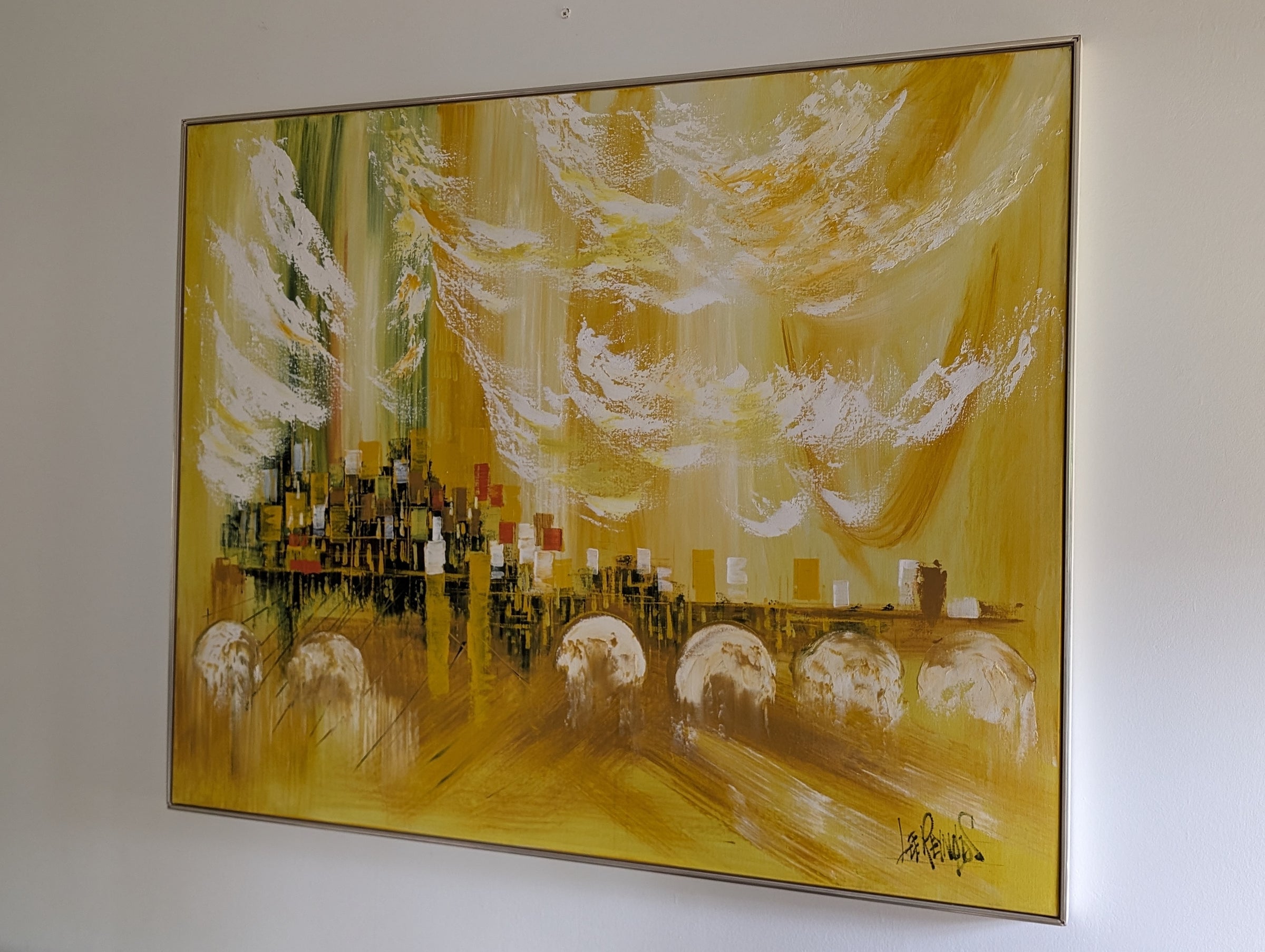 Cityscape Painting by Lee Reynolds | Loft of Ledgers